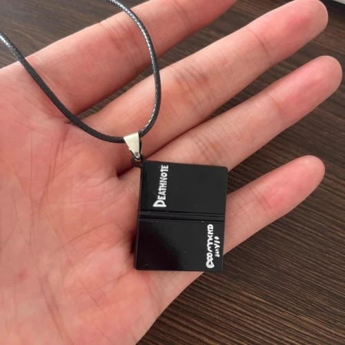 Death Note Double L Black Notebook Keychain Unisex Anime Pendant Key Ring Cospaly Accessory Jewelry Gift for Men Women